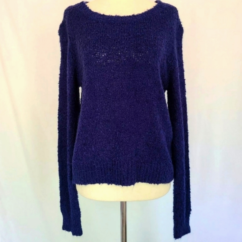 3 for $15 Divided H&M Deep Royal Blue Fuzzy Sweater Size Medium